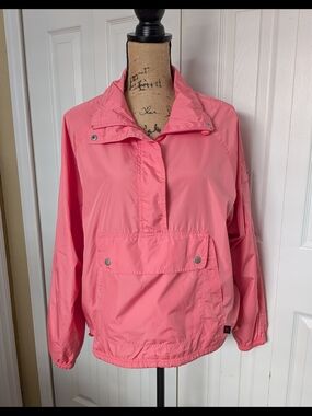 Pink/Peach  Lightweight Pullover Windbreaker Jacket